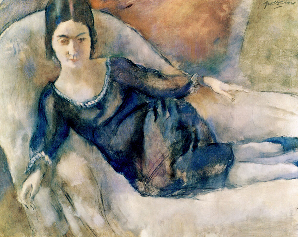 Lady on a Sofa Ca 1925 art print by Jules Pascin for $57.95 CAD