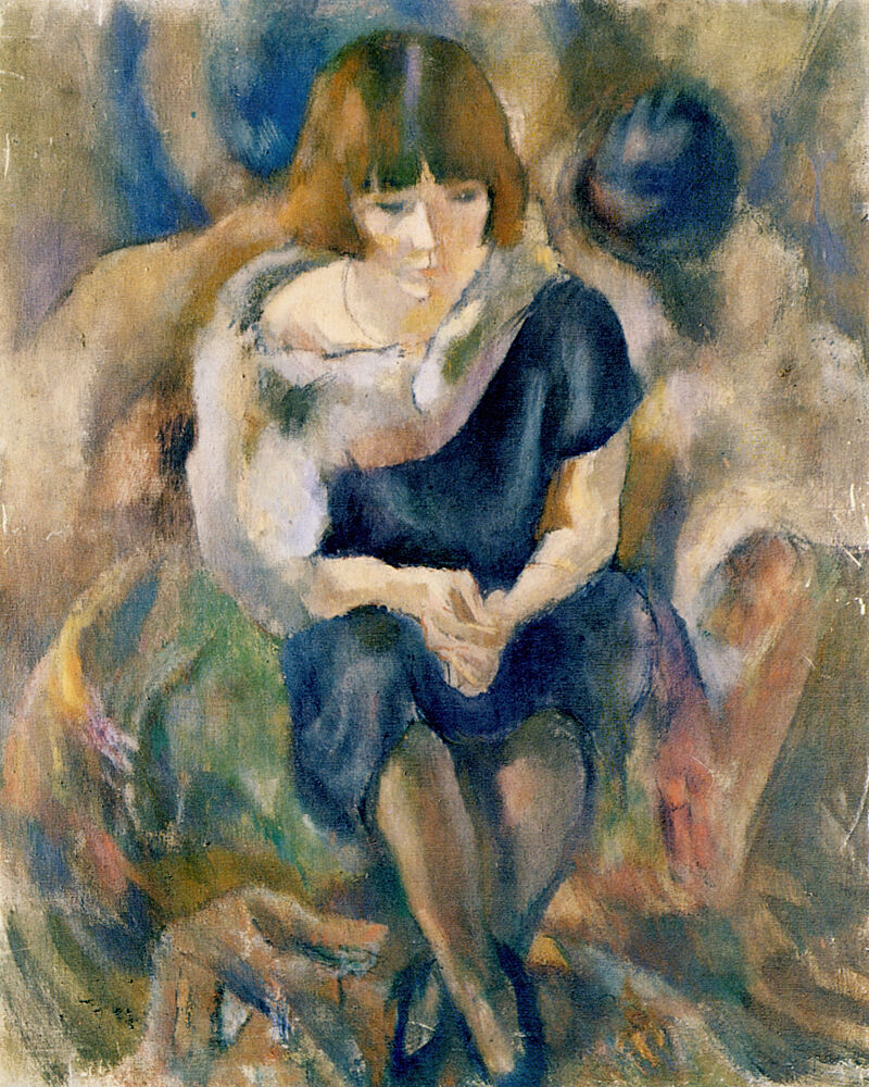 Lucy with a Fur Piece 1927 art print by Jules Pascin for $57.95 CAD