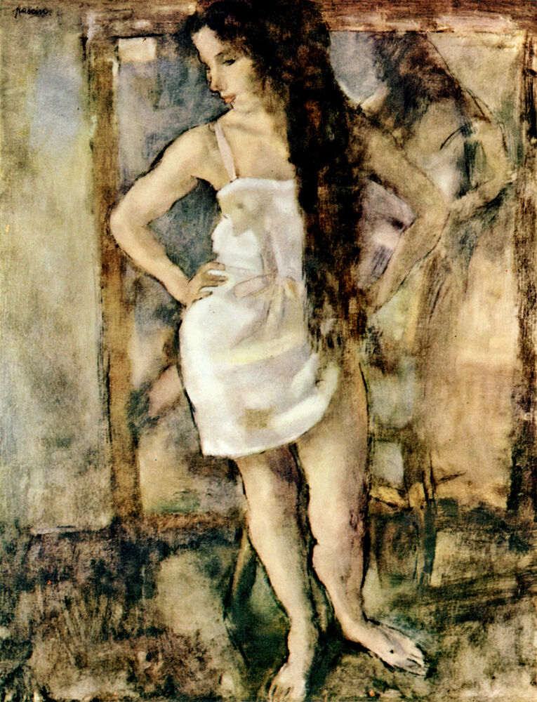 Young Girl Standing Ca 1923 art print by Jules Pascin for $57.95 CAD