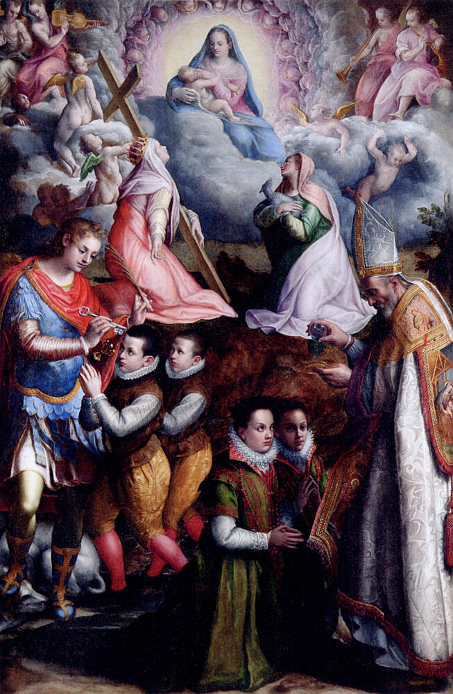 Consecration to the Virgin 1599 art print by Lavinia Fontana for $57.95 CAD