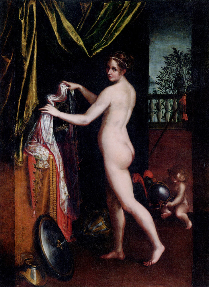 Minerva Dressing 1613 art print by Lavinia Fontana for $57.95 CAD