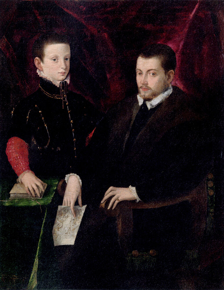 Portrait of a Gentleman with His Son 1575-78 art print by Lavinia Fontana for $57.95 CAD