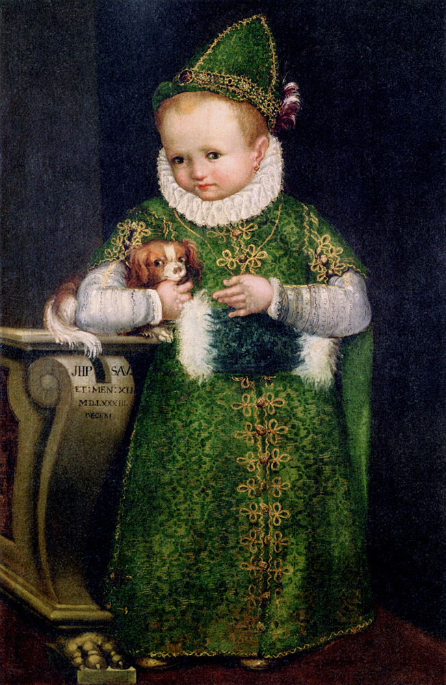 Portrait of Ippolita Savignani at Twelve Months 1583 art print by Lavinia Fontana for $57.95 CAD
