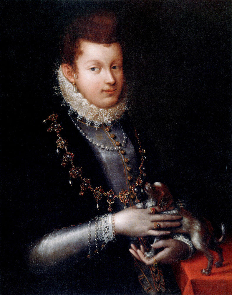 Portrait of Isabella Ruini 1593 art print by Lavinia Fontana for $57.95 CAD