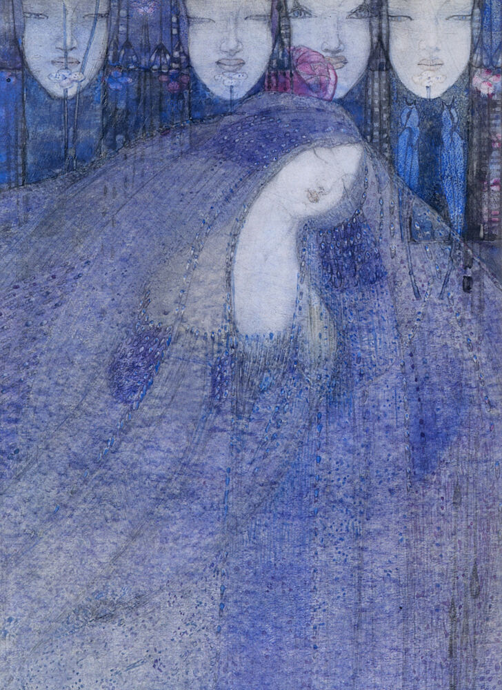 The Mysterious Garden Detail 1911 art print by M. Macdonald Mackintosh for $57.95 CAD