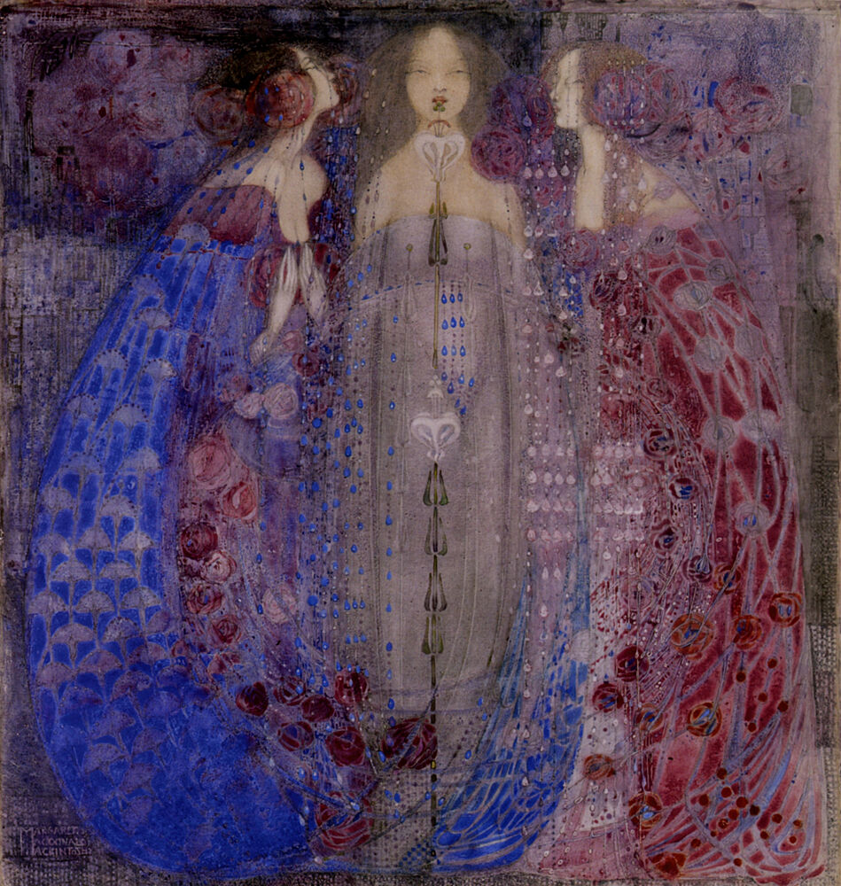 The Three Perfumes 1912 art print by M. Macdonald Mackintosh for $57.95 CAD