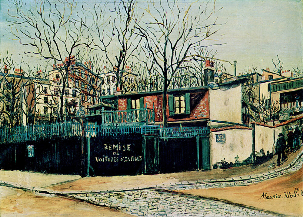 Rue Des Saules Ca 1921 art print by Maurice Utrillo for $57.95 CAD