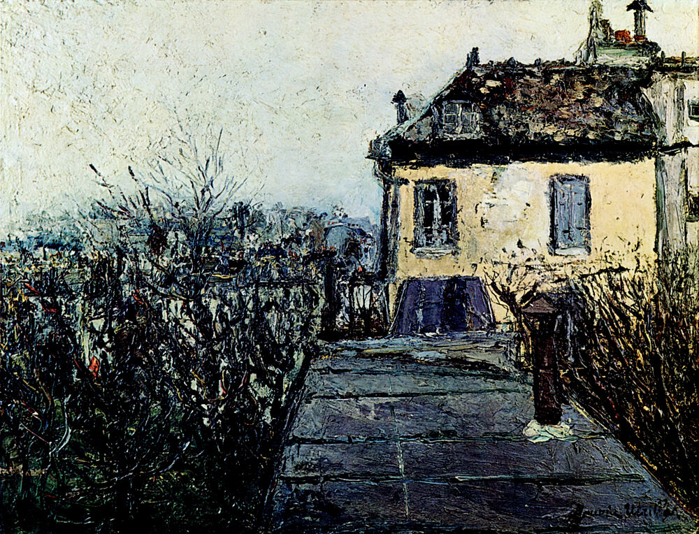 The Chaudouin House, Montmartre Ca 1909 art print by Maurice Utrillo for $57.95 CAD