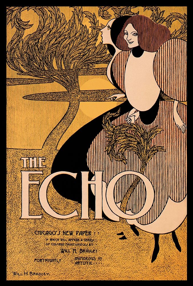 The Echo, 1895 art print by William H. Bradley for $57.95 CAD