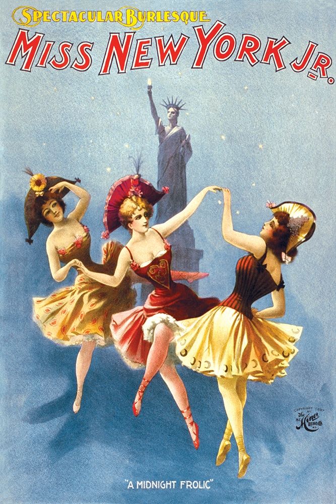 Miss New York Jr. Burlesque, 1897 art print by H.C. Miner Litho Co. for $57.95 CAD