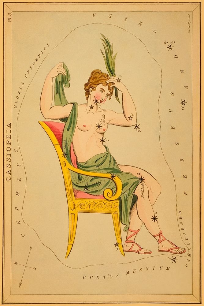 Cassiopeia, 1825 art print by Jehoshaphat Aspin for $57.95 CAD