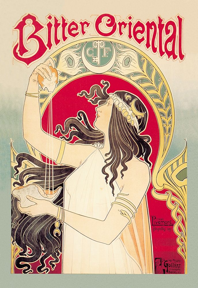 Bitter Oriental art print by Privat Livemont for $57.95 CAD