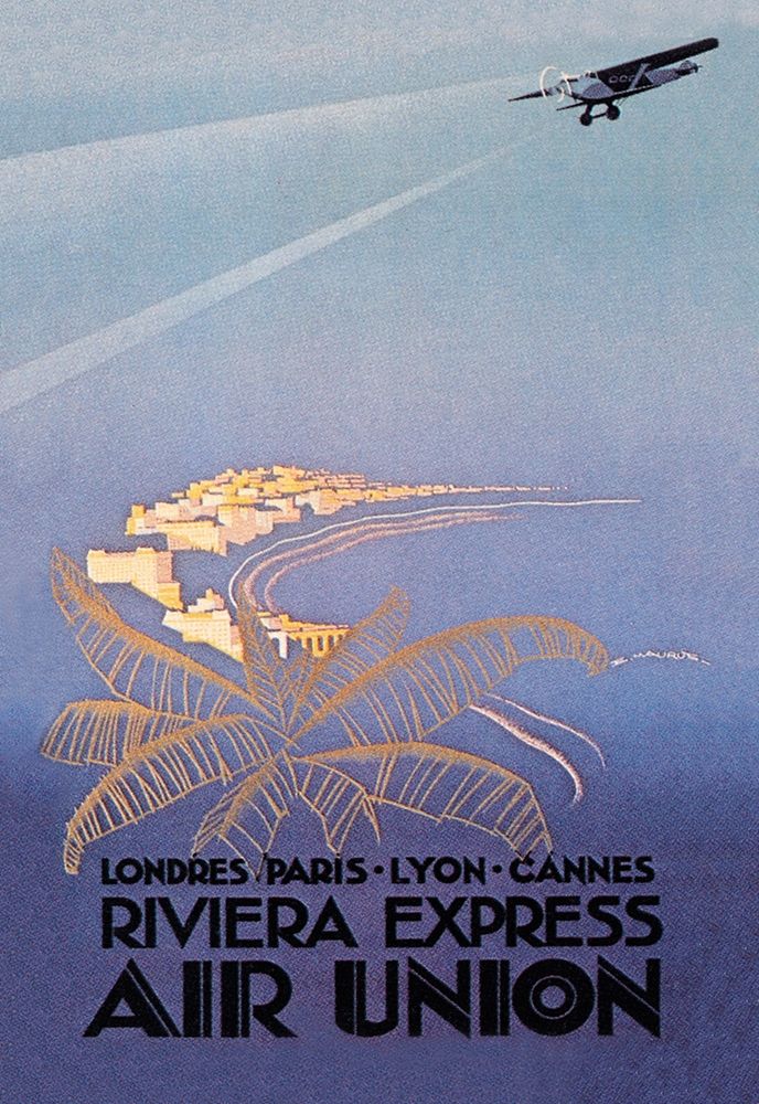 Riviera Express Air Union art print by E. Maurus for $57.95 CAD