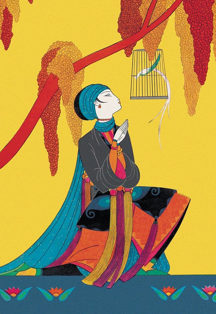 The Talking Bird, 1926 art print by Frank McIntosh for $57.95 CAD