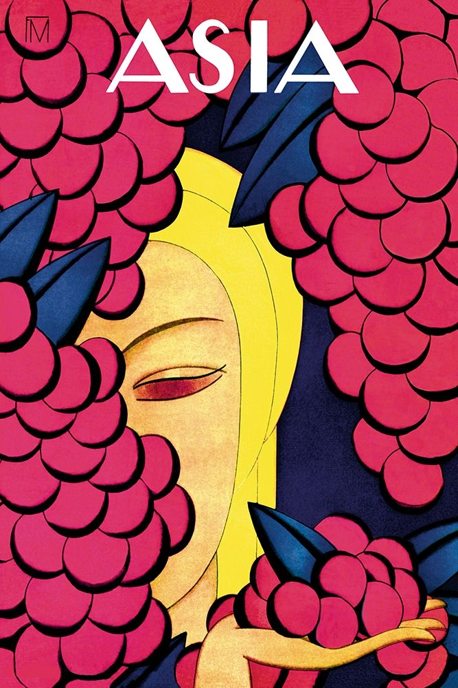 Persian Low Hanging Grapes with Title, 1926 art print by Frank McIntosh for $57.95 CAD