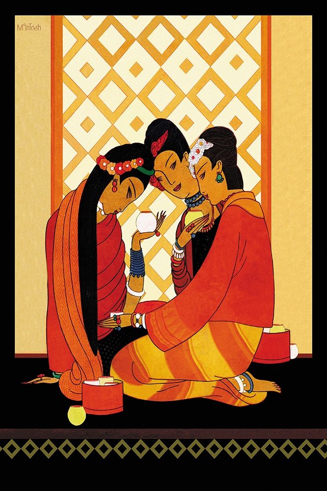 Burma-Gossip, 1926 art print by Frank McIntosh for $57.95 CAD