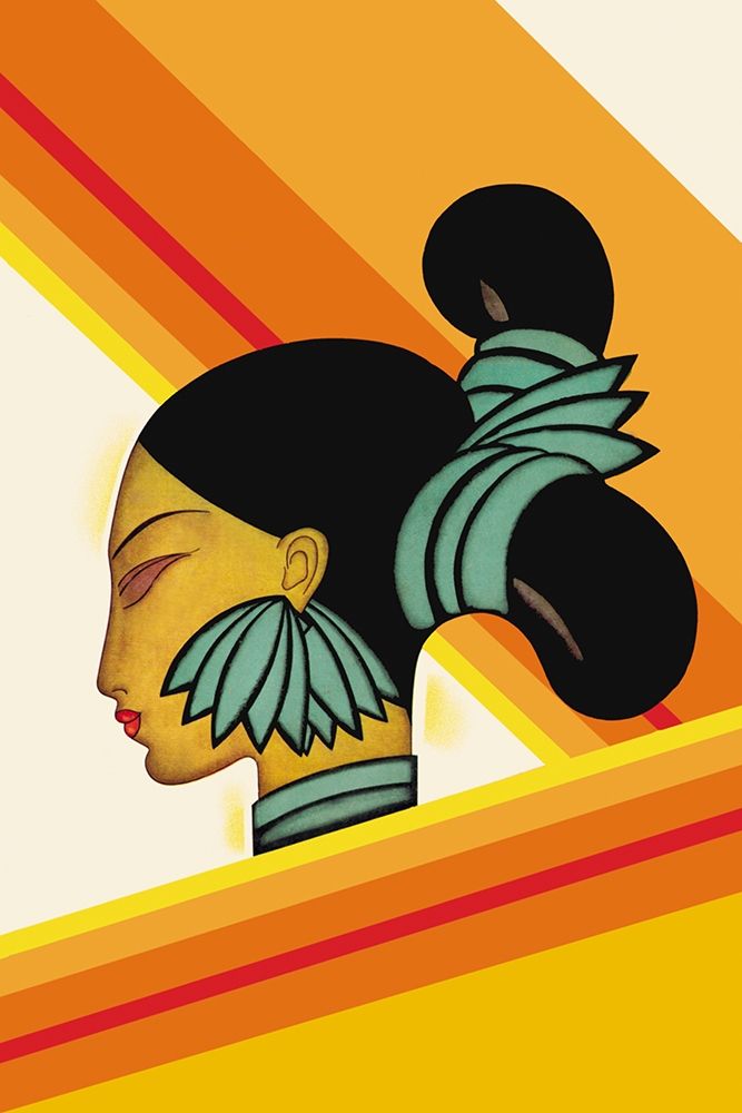 Hill Woman of Assam, 1927 art print by Frank McIntosh for $57.95 CAD