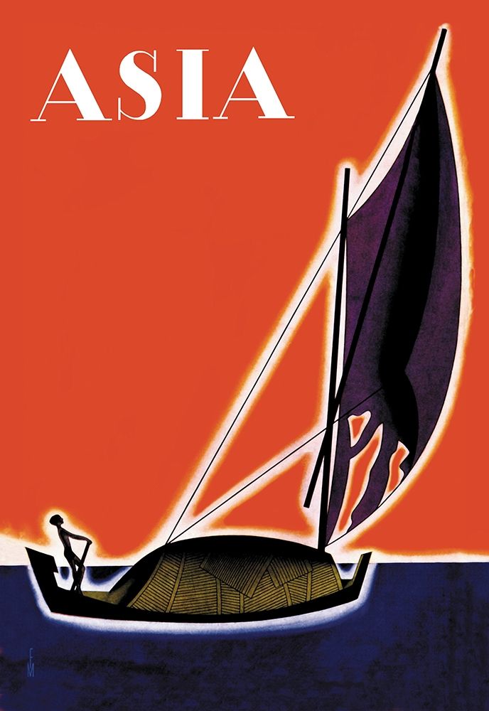 On One of the Seven Seas with Title, 1931 art print by Frank McIntosh for $57.95 CAD