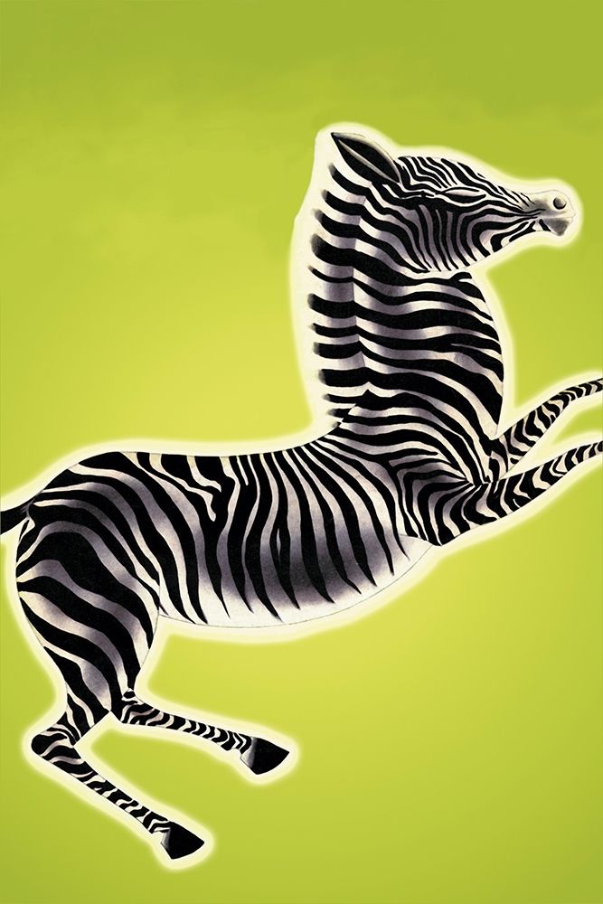 Zebra, 1933 art print by Frank McIntosh for $57.95 CAD