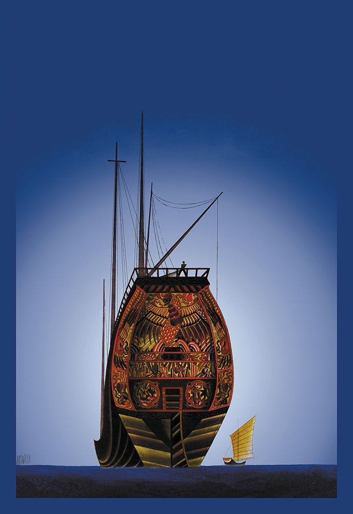 Chinese Junks, 1934 art print by Frank McIntosh for $57.95 CAD