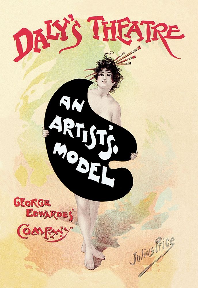An Painters Model, 1895 art print by Julius Mendes Price for $57.95 CAD