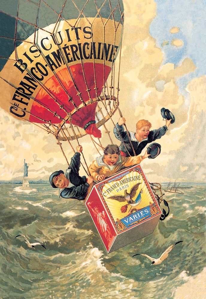 Biscuits Franco-Americaine, 1888 art print by Theophile Alexandre Steinlen for $57.95 CAD