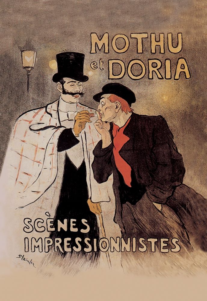 Mothu et Doria, 1893 art print by Theophile Alexandre Steinlen for $57.95 CAD