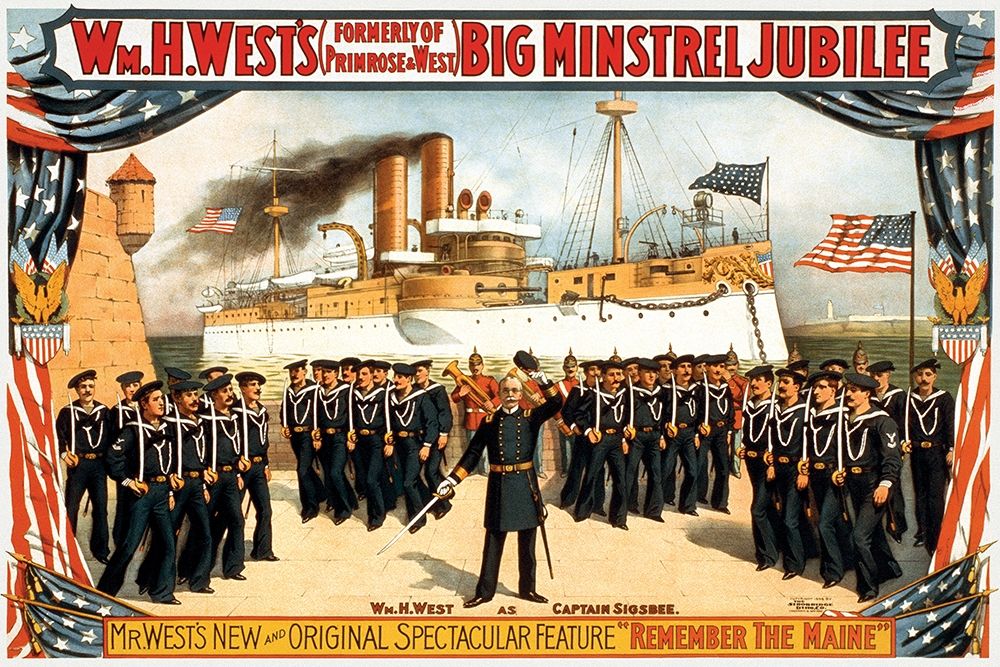 Remember the Maine, 1898 art print by Strobridge for $57.95 CAD
