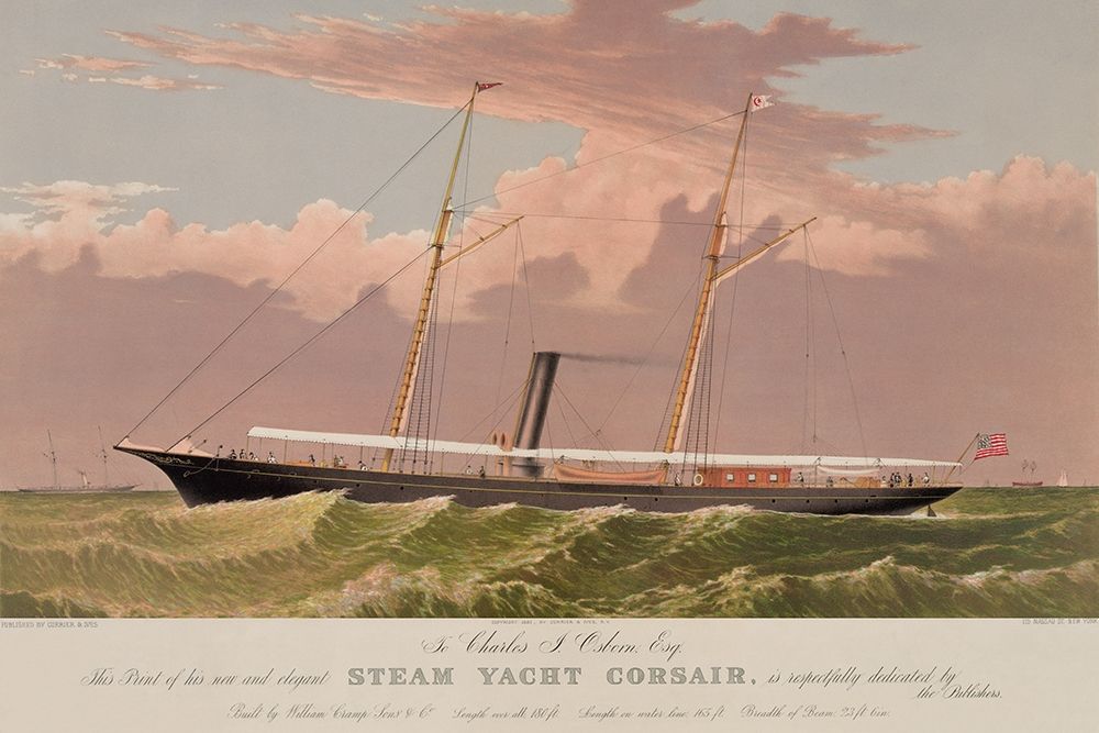 Steam yacht Corsair, 1881 art print by Unknown for $57.95 CAD