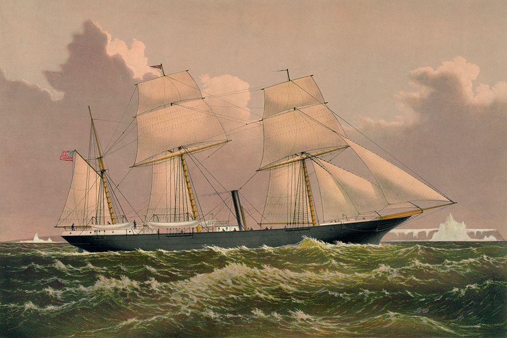 Yacht Jeannette, 1881 art print by Unknown for $57.95 CAD
