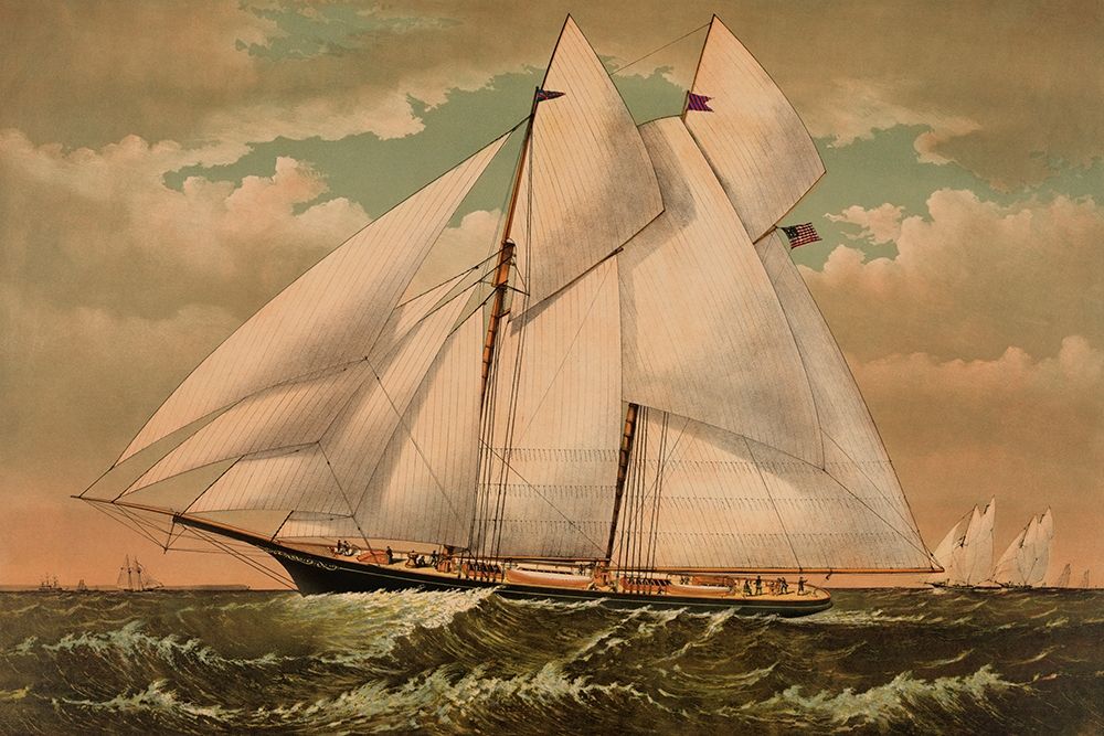 Yacht Norseman of New York, 1882 art print by Unknown for $57.95 CAD