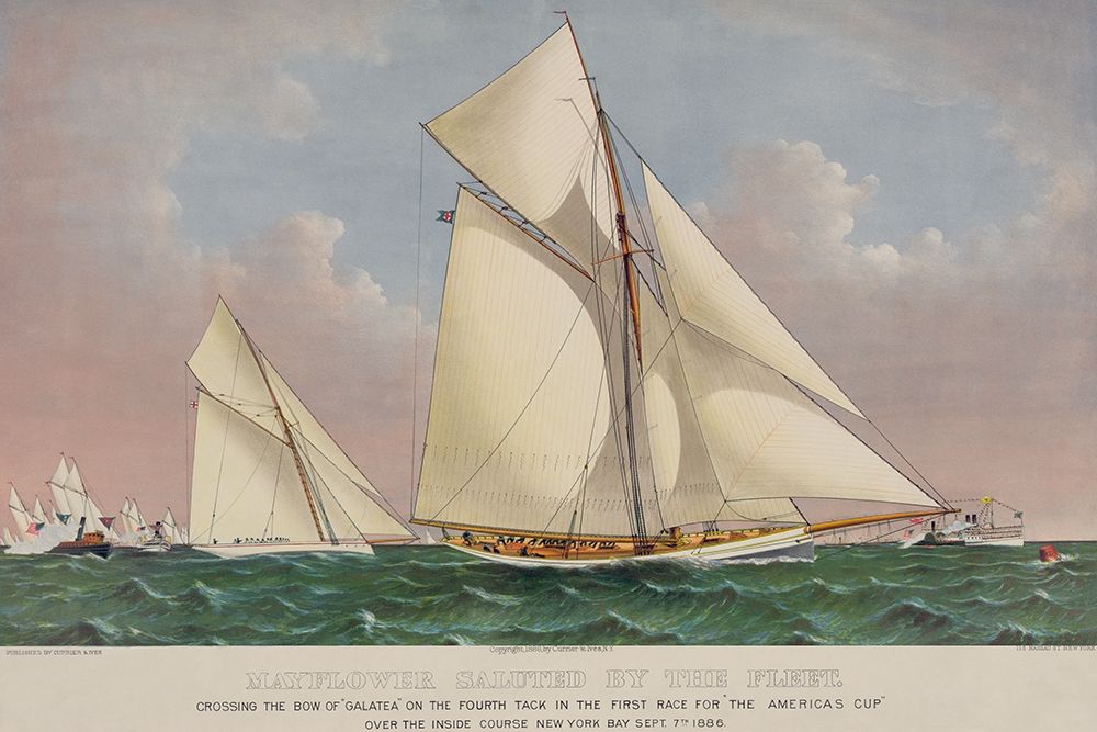Americas Cup Yacht Race 1886, 1886 art print by Unknown for $57.95 CAD