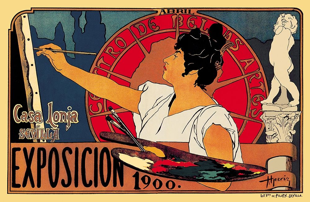 Centro de las Bellas Artes Exposicion 1900, 1900 art print by Unknown for $57.95 CAD