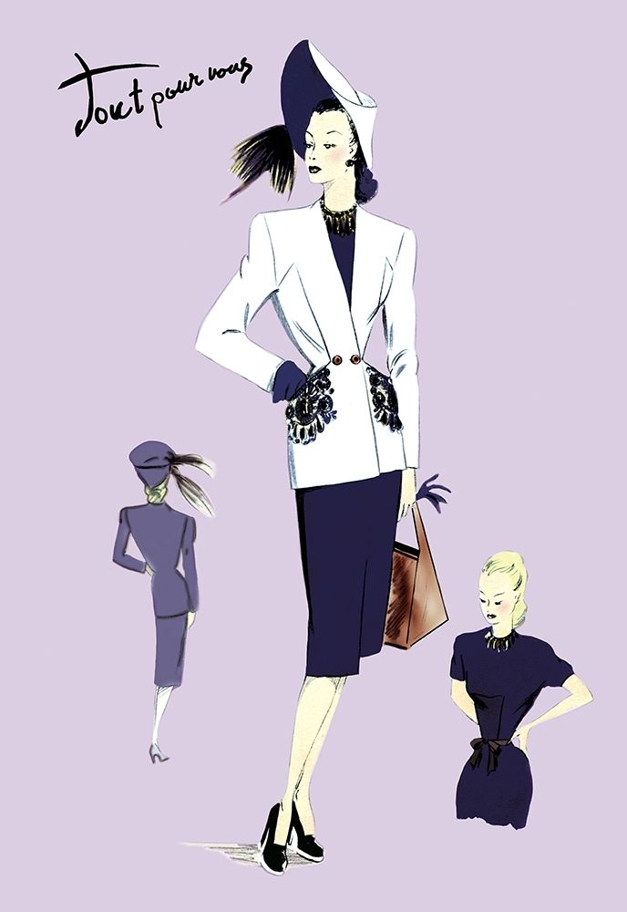 Dressy Suit with Hat, 1947 art print by Unknown for $57.95 CAD