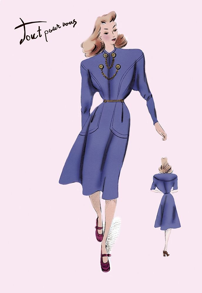 On the Go in Royal Blue, 1947 art print by Unknown for $57.95 CAD