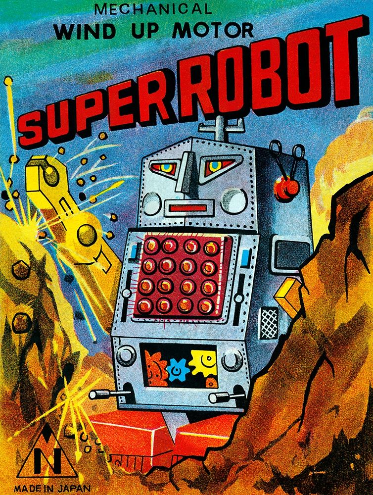 Super Robot art print by Retrobot for $57.95 CAD