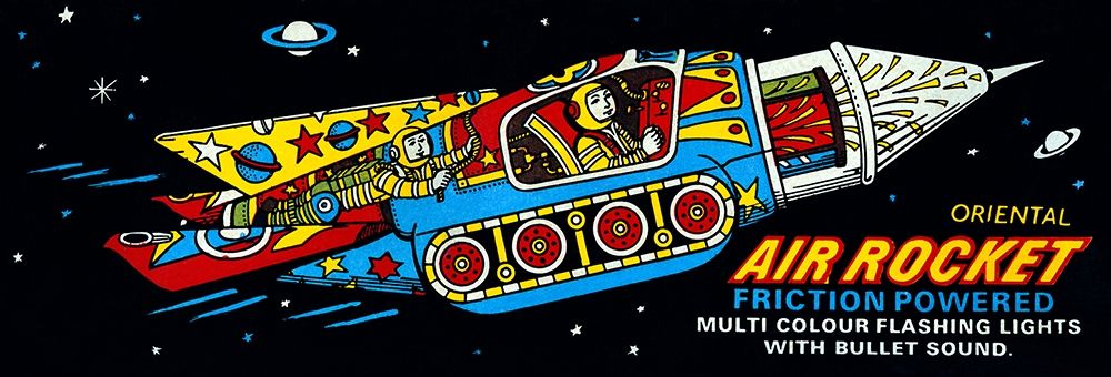 Oriental Air Rocket art print by Retrobot for $57.95 CAD