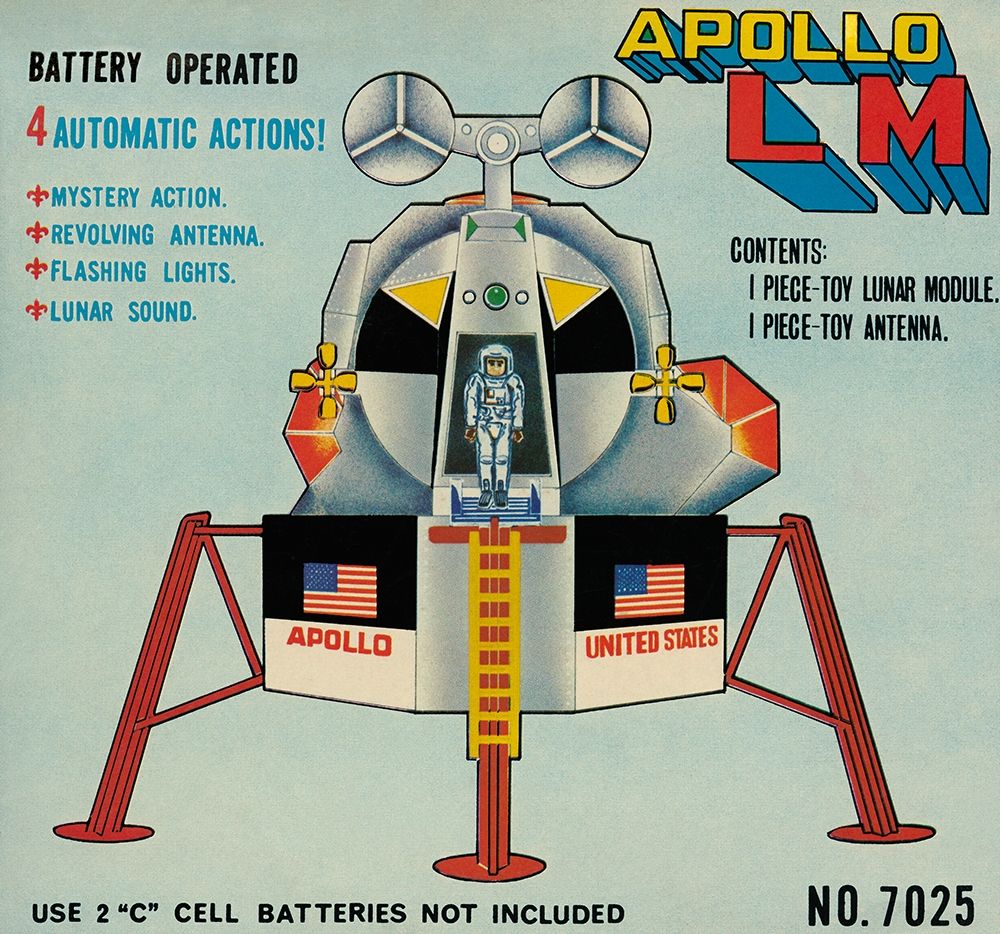 Apollo L-M (Lunar Module) art print by Retrobot for $57.95 CAD