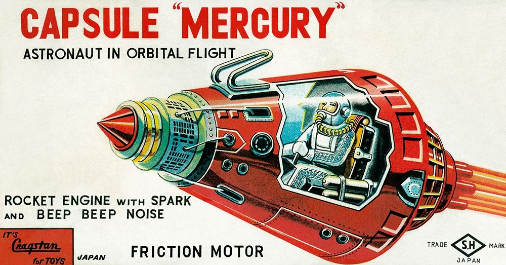 Capsule Mercury art print by Retrobot for $57.95 CAD