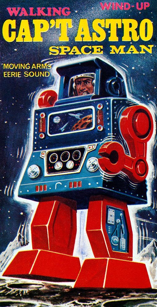 Capt Astro Space Man art print by Retrobot for $57.95 CAD