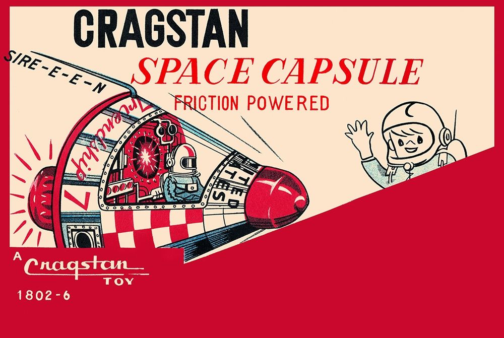 Cragstan Space Capsule art print by Retrobot for $57.95 CAD