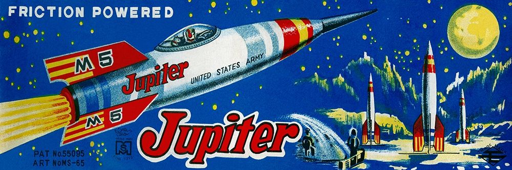 Friction Powered Jupiter M-5 art print by Retrobot for $57.95 CAD