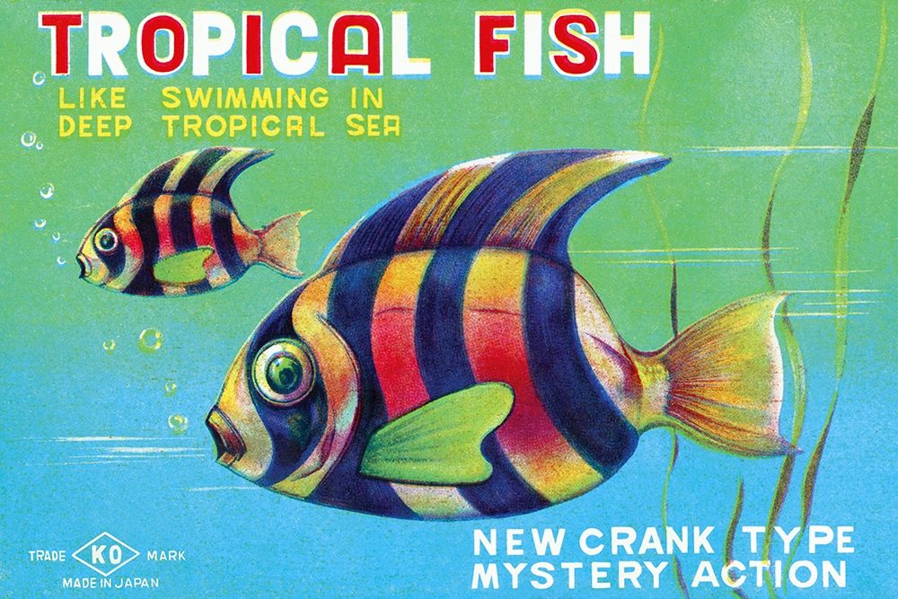 Tropical Fish art print by Retrobot for $57.95 CAD