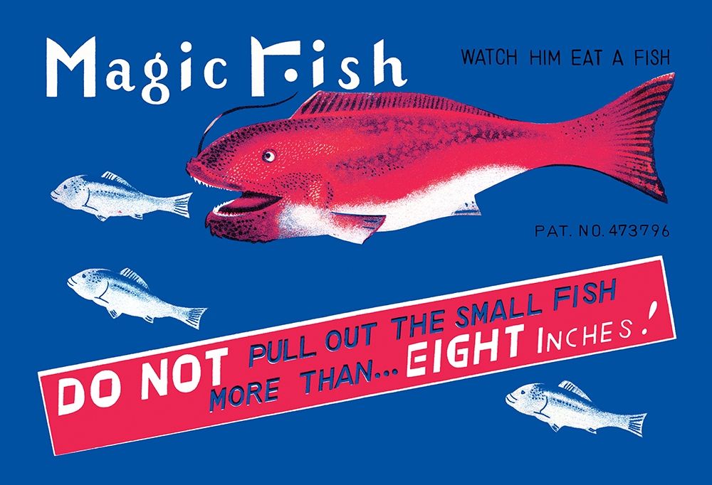 Magic Fish art print by Retrobot for $57.95 CAD