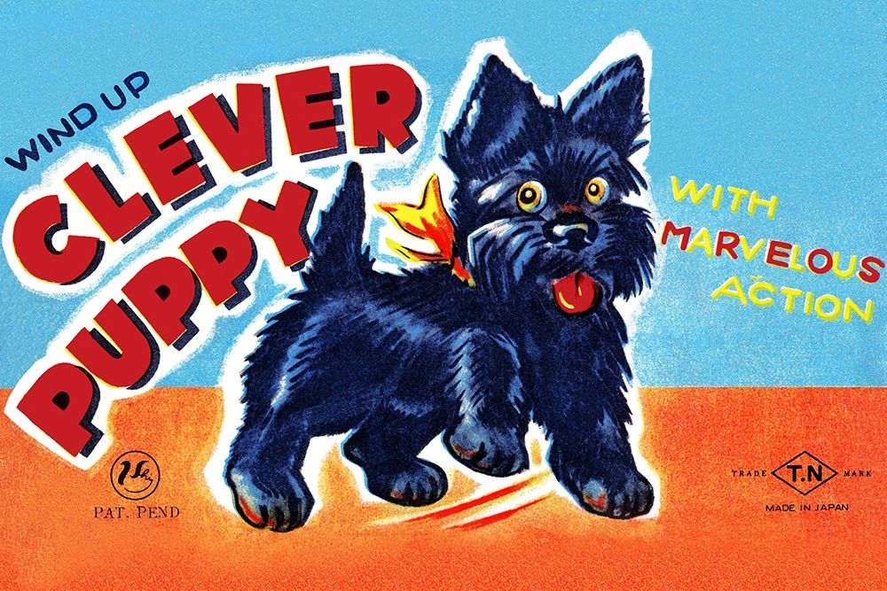 Wind Up Clever Puppy art print by Retrobot for $57.95 CAD