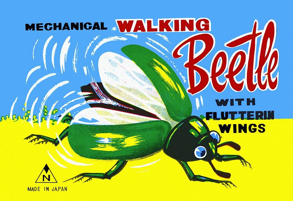 Mechanical Walking Beetle art print by Retrobot for $57.95 CAD