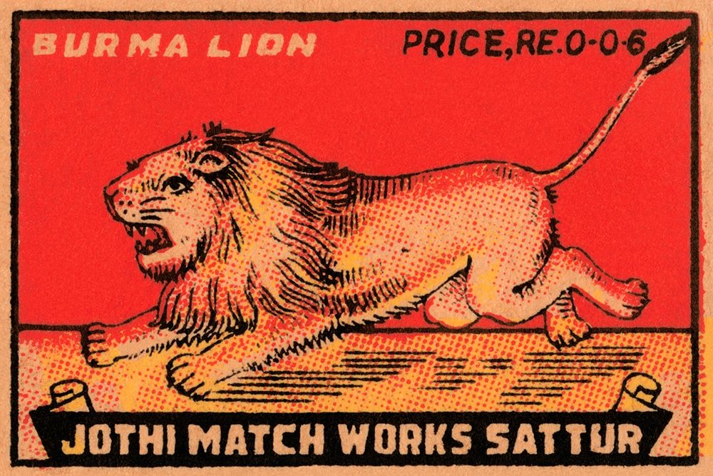 Burma Lion art print by Phillumenart for $57.95 CAD