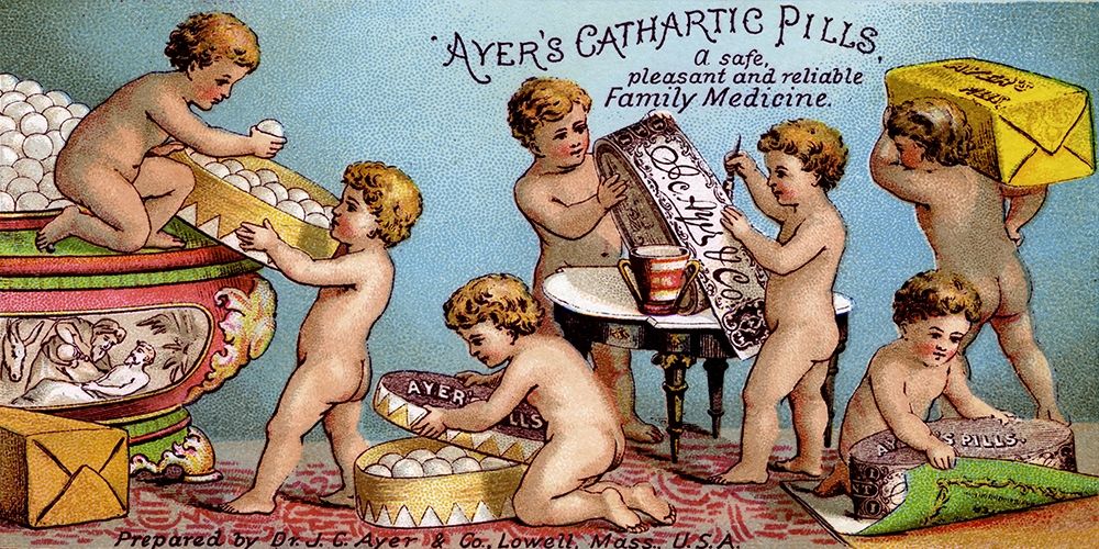 Ayers Cathartic Pills art print by Advertisement for $57.95 CAD