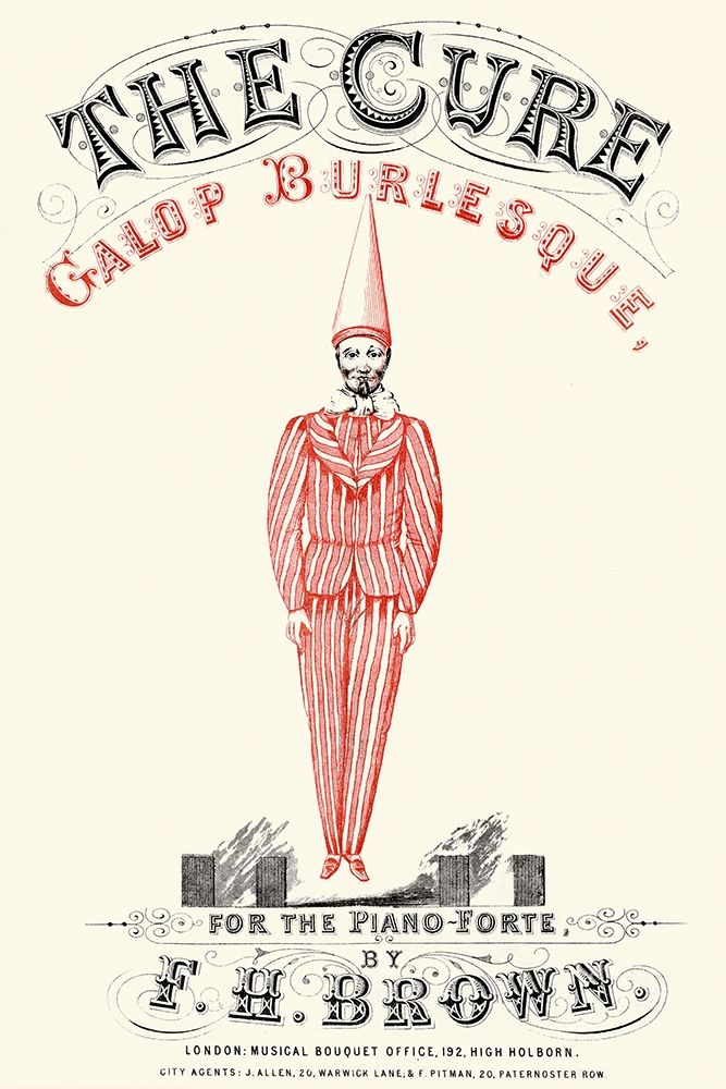 Cure - Gallop Burlesque art print by Advertisement for $57.95 CAD