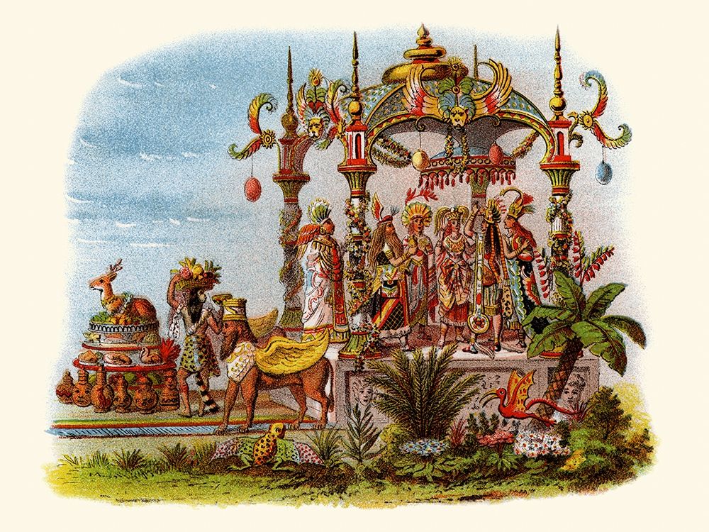 Marriage - Mardi Gras Parade Float Design art print by Unknown for $57.95 CAD